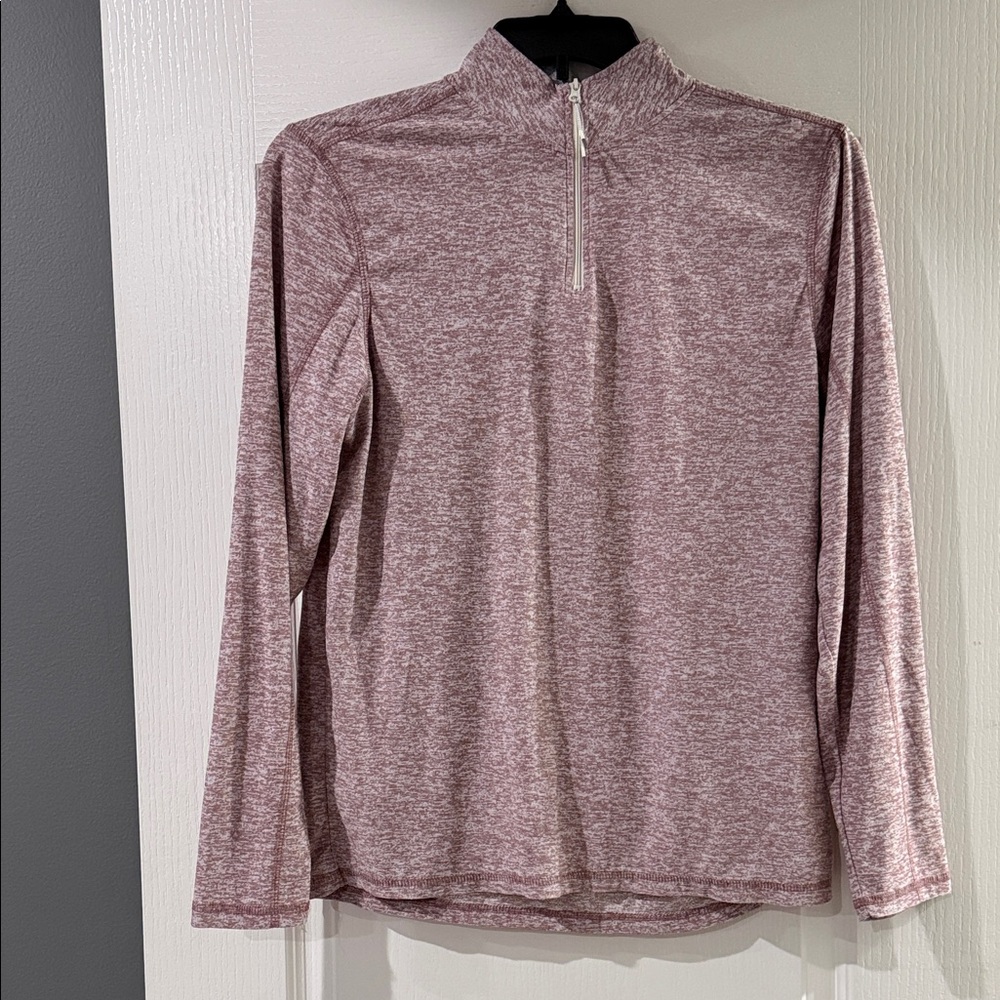Tallwoods 1/4 zip pullover‎ Burgundy/white Size Medium